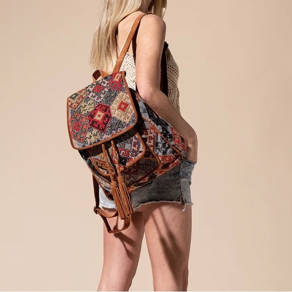 ❤️Adorable Ruggine Bordeaux Handmade Backpack - Picture 2 of 6